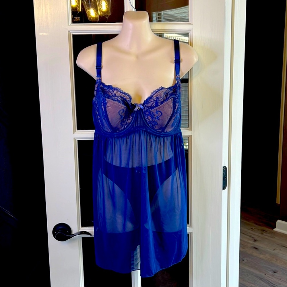 Gorgeous ~ADORE ME Babydoll Nightie Lingerie Size 38DD / Large